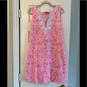Lilly Pulitzer Harper shift Havana pink clawdia size L